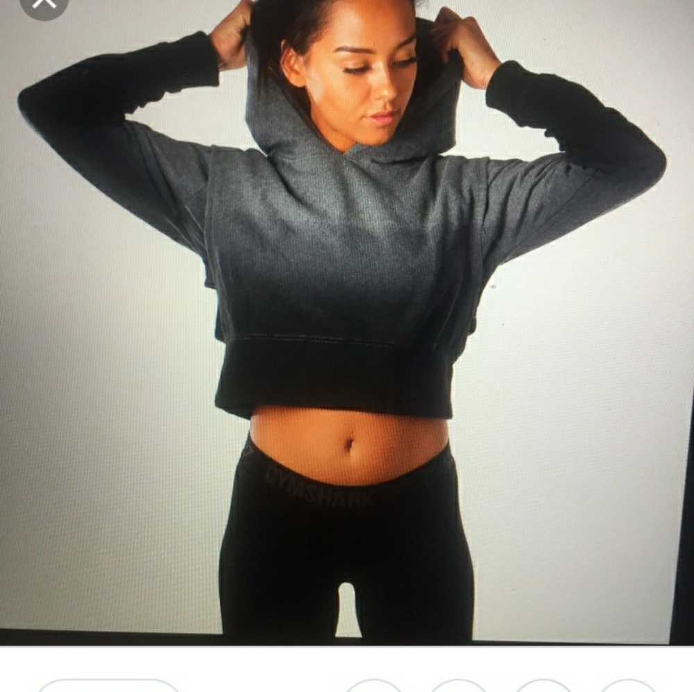 Ombre Gymshark Crop Hoodie